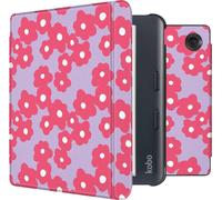 imoshion Design Slim Hard Case Sleep cover with stand for the Kobo Libra Colour - Dusty Rose Blossom