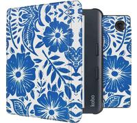 imoshion Design Slim Hard Case Sleep cover with stand for the Kobo Libra Colour - Flower Tile