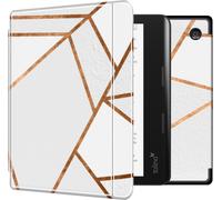 imoshion Design Slim Hard Case Sleep cover with stand for the Kobo Sage / Tolino Epos 3 - White Graphic