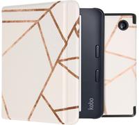 imoshion Design Slim Hard Case Sleep cover with stand pour le Kobo Libra 2 / Tolino Vision 6 - White Graphic