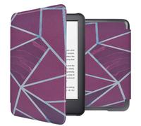 imoshion Design Slim Hard Case Sleepcover pour Amazon Kindle (2024) / Amazon Kindle (2022) 11th gen - Bordeaux Graphic