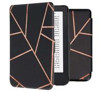Coque pour Kobo Clara 2E,Tolino Shine 4 Design Sleepcover Bookcase zonder stand Noir