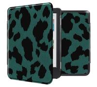 imoshion Design Slim Hard Case Sleepcover pour Kobo Clara Colour / BW - Green Leopard