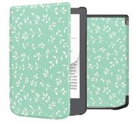 imoshion imoshion Design Slim Hard Case Sleepcover Pocketbook Verse Lite Smoke Green Flowers Vert