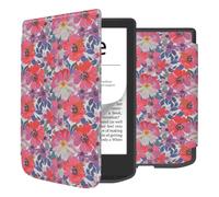 imoshion Design Slim Hard Case Sleepcover pour Pocketbook Verse / Verse Pro / Verse Pro Color / Vivlio Light / Light HD - Flower Watercolor