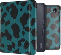 imoshion Design Slim Hard Case Sleepcover with stand for the Kobo Libra 2 / Tolino Vision 6 - Green Panther