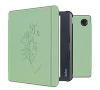 imoshion imoshion Design Slim Hard Sleepcover avec support Kobo Libra Colour Floral Green Vert