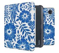 imoshion imoshion Design Slim Hard Sleepcover avec support Kobo Libra Colour / Tolino Vision Color Flower Tile Multicolore