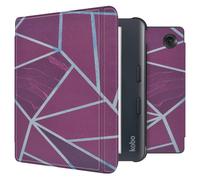 imoshion Design Slim Hard Sleepcover avec support pour Kobo Libra Colour - Bordeaux Graphic