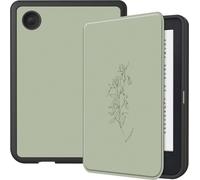 imoshion Design Slim Soft Case Sleepcover for the Kobo Clara 2E / Tolino Shine 4 - Floral Green