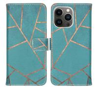 imoshion Design Softcase Bookcase pour Apple iPhone 13 Pro - Blue Graphic