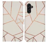 imoshion Design Softcase Bookcase pour Samsung Galaxy A13 (5G) / A04s - White Graphic
