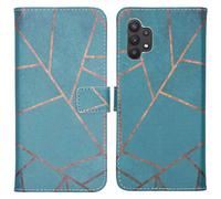 imoshion Design Softcase Bookcase pour Samsung Galaxy A32 (5G) - Blue Graphic