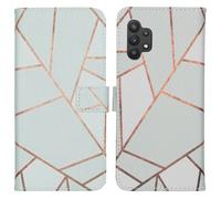 imoshion Design Softcase Bookcase pour Samsung Galaxy A32 (5G) - White Graphic
