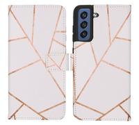 imoshion Design Softcase Bookcase pour Samsung Galaxy S21 FE - White Graphic