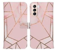 Housse à rabat en TPU design imoshion Samsung Galaxy S21 Plus - rose graphique