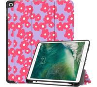imoshion Design Trifold Bookcase voor de Apple iPad 6 (2018) 9.7 inch / iPad 5 (2017) 9.7 inch / Air 2 (2014)/Air 1 (2013) - Dusty Rose Blossom