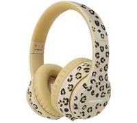 imoshion Édition Spéciale - Casque sans fil pour enfants avec imprimé léopard LED Light - Limiteur de décibels - Avec câble AUX - Léopard