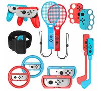 imoshion imoshion Ensemble Nintendo Switch Ensemble d'accessoires de 15 pièces pour Nintendo Switch et Switch OLED Multicolore