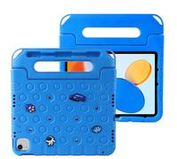 imoshion Étui à l'épreuve des enfants avec poupées détachables pour l'Apple iPad 11 (2025) 11 pouces A16 / iPad 10 (2022) 10.9 pouces - Bleu