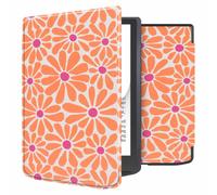 imoshion Étui á rabat pour Pocketbook InkPad Color 3 / InkPad 4 - Orange Flowers Connect