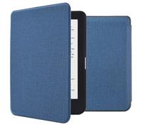 Coque Kobo Clara HD imoshion Canvas Sleepcover Bookcase zonder stand imoshion Bleu foncé Bleu foncé