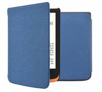 imoshion imoshion Étui de liseuse portefeuille Canvas Pocketbook Touch Lux 5 / HD 3 / Basic Lux 4 / Vivlio Lux 5 Bleu foncé Bleu foncé
