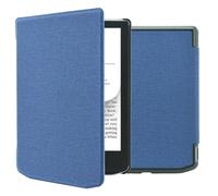 imoshion Étui de liseuse portefeuille Canvas pour Pocketbook Verse / Verse Pro / Verse Pro Color / Vivlio Light / Light HD - Bleu foncé