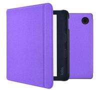 Coque Kobo Libra 2 imoshion Canvas Sleepcover Bookcase met stand imoshion Violet Violet