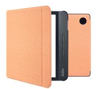 imoshion Étui de liseuse portefeuille Canvas Sleepcover avec support pour Kobo Libra H2O - Peach