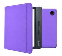 Coque Kobo Libra H2O imoshion Canvas Sleepcover Bookcase met stand imoshion Violet Violet