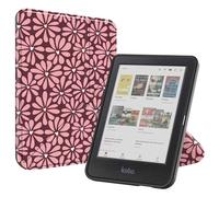 imoshion Étui de liseuse portefeuille design Pliable pour Kobo Clara Colour / BW - Bloom Love Blush