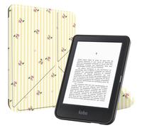 imoshion Étui de liseuse portefeuille design Pliable pour Kobo Clara Colour / BW - Garden Stripes