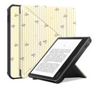 imoshion Étui de liseuse portefeuille design Pliable pour Kobo Libra Colour - Garden Stripes