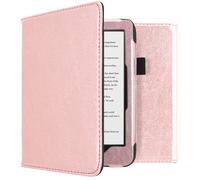 Étui de liseuse portefeuille en cuir végan Kobo Clara HD Rose Champagne imoshion