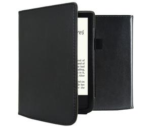imoshion Étui de liseuse portefeuille en cuir végan pour Pocketbook Touch Lux 5 / HD 3 / Basic Lux 4 / Vivlio Lux 5 - Noir