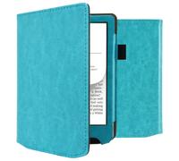 imoshion imoshion Étui de liseuse portefeuille en cuir végan Pocketbook Verse / Verse Lite / Verse Pro / Verse Pro Color / Vivlio Light / Light HD Bleu clair Bleu clair