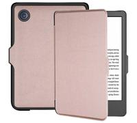 Coque pour Tolino Shine 4,Kobo Clara 2E Slim Hard Case Sleepcover Bookcase zonder stand Rose dorée
