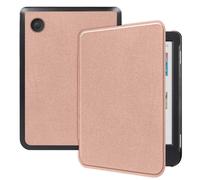Coque pour Kobo Clara BW,Kobo Clara Colour Slim Hard Case Sleepcover Bookcase zonder stand Rose dorée