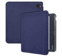 imoshion Étui de liseuse portefeuille Slim Hard pour Kobo Libra Colour - Bleu foncé