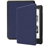 Coque pour Tolino Page 2 Slim Hard Case Sleepcover Bookcase zonder stand Bleu foncé