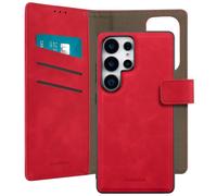 imoshion Etui de télephone luxe 2-en-1 amovible pour Samsung Galaxy S25 Ultra - Rouge