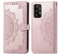 imoshion Etui de télephone Mandala pour Samsung Galaxy A52(s) (5G/4G) - Rose Doré