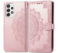 imoshion Etui de télephone Mandala pour Samsung Galaxy A53 - Rose Doré