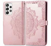 imoshion Etui de télephone Mandala pour Samsung Galaxy A53 - Rose Doré