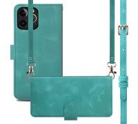 imoshion Etui de télephone portefeuille avec cordon pour Apple iPhone 12 (Pro) - Turquoise