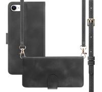 imoshion imoshion Etui de télephone portefeuille avec cordon iPhone SE (2022 / 2020) / 8 / 7 Noir Noir