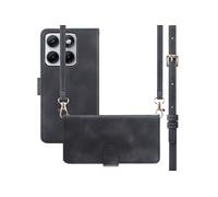 imoshion Etui de télephone portefeuille avec cordon pour Motorola Edge 70 Fusion - Noir