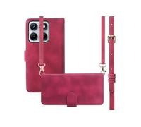 imoshion Etui de télephone portefeuille avec cordon pour Motorola Edge 70 Fusion - Rouge