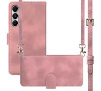 imoshion Etui de télephone portefeuille avec cordon pour Samsung Galaxy A55 - Rose